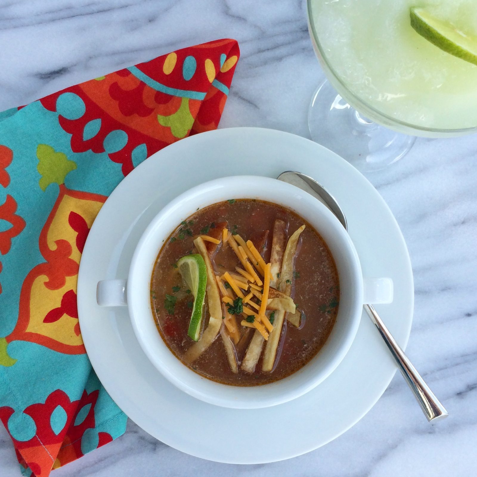 Mexican Tortilla Soup with Swanson Chicken Broth - The Preppy Hostess