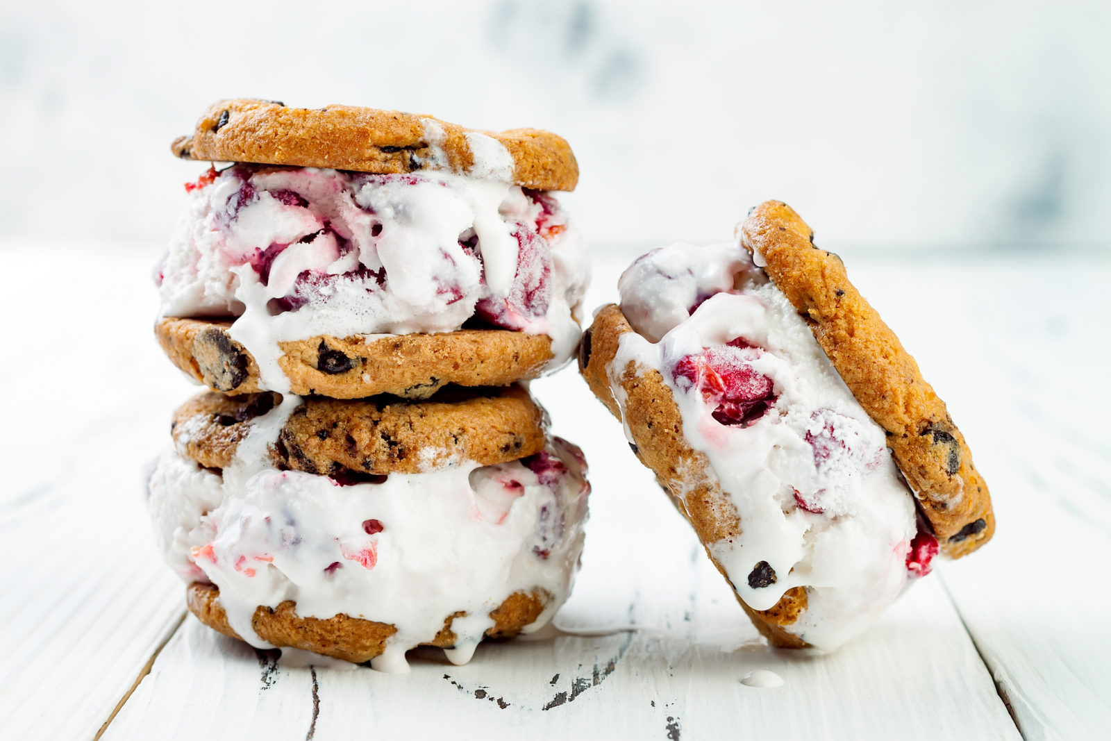 Cherry Vanilla Ice Cream Sandwiches The Preppy Hostess